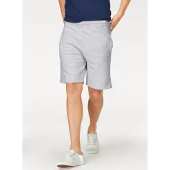 FRUIT OF THE LOOM Sweatshorts FRUIT OF THE LOOM, Herren, Gr. L (48/50), N-Gr, grau (hellgrau, meliert), Sweatware, Obermaterial: 80% Baumwolle, 20% Polyester, meliert, unifarben, bequem kniefrei, Hosen Sweatshorts, Sommerhose in bequemer Form, Topseller