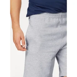 FRUIT OF THE LOOM Sweatshorts FRUIT OF THE LOOM, Herren, Gr. L (48/50), N-Gr, grau (hellgrau, meliert), Sweatware, Obermaterial: 80% Baumwolle, 20% Polyester, meliert, unifarben, bequem kniefrei, Hosen Sweatshorts, Sommerhose in bequemer Form, Topseller
