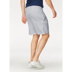 FRUIT OF THE LOOM Sweatshorts FRUIT OF THE LOOM, Herren, Gr. L (48/50), N-Gr, grau (hellgrau, meliert), Sweatware, Obermaterial: 80% Baumwolle, 20% Polyester, meliert, unifarben, bequem kniefrei, Hosen Sweatshorts, Sommerhose in bequemer Form, Topseller