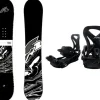 F2 Set Snowboard Blackdeck Schwarz 143cm + Sonic Pro Bindung M