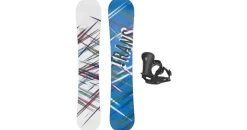 F2 Trans Set Snowboard Style Weiss 152cm mit Pipe Bindung M Sale