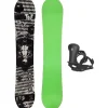 FTWO Set Snowboard TNT Black Death Schwarz 147cm mit Bindung M Sale