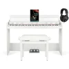 FunKey DP-1088 WM Digitalpiano Set inkl. Bank, Kopfhörer und Schule
