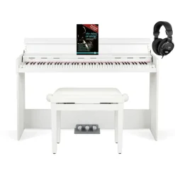 FunKey DP-1088 WM Digitalpiano Set inkl. Bank, Kopfhörer und Schule