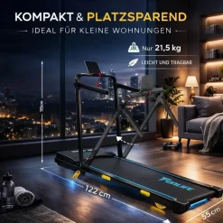 funlife F4 Laufband klappbar Blau