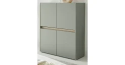 furn.design Highboard 100 x 120 cm Salbei Grün / Eiche