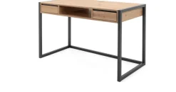 furn.design Schreibtisch Malta Eiche Artisan / Grau