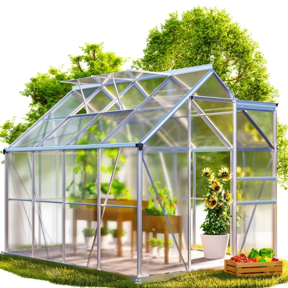 Gardebruk Frühbeet Aluminium Grau HKP 4 mm 3,6 m2