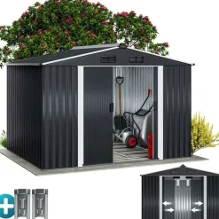 Gardebruk GARDEBRUK® XXL Metall Gerätehaus 5m2 mit Fundament