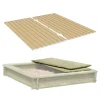 Gartenpirat Sandkasten mit Abdeckung grün