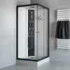 Geo A-FDMES Komplettdusche 90 x 90 cm schwarz