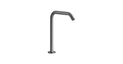 GESSI Gessi316 Flessa Waschtisch-Stand-Auslauf mit 1/2 Anschluss, Höhe=160 mm x Ausladung 156 mm, 54093299, Farbe: Schwarz XL