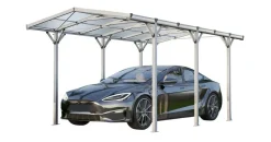 Gfp Carport 2,85 x 5,05 m grau eloxiert