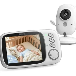 GHB Babyphone mit Kamera 3,2" LCD
