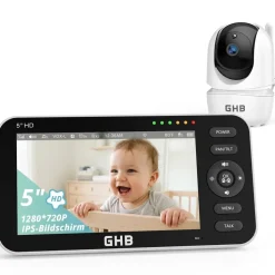 GHB Babyphone mit Kamera 5 Zoll 720P HD