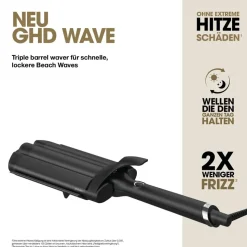ghd Wave Triple Barrel Welleneisen schwarz