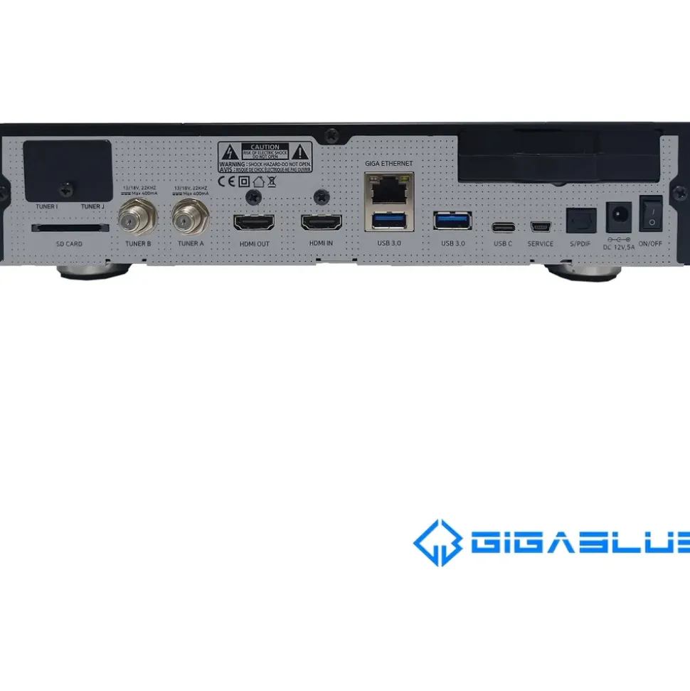 GiGaBlue UHD Quad 4K Pro 2x FBC DVB-S2 Twin Tuner 3x USB 3.0 E2 Linux Receiver