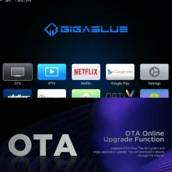 GiGaBlue UHD X1 PRO 4K Android 12 IP-TV/OTT 1x DVB-S2x Sat Tuner Media Player