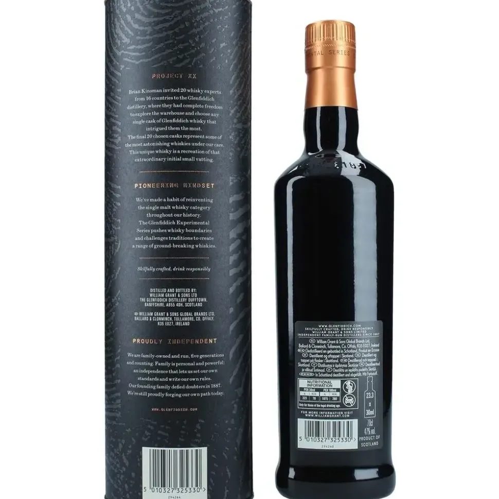 Glenfiddich Project XX Single Malt Scotch 47% vol 0,7 l Geschenkbox