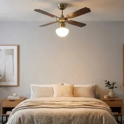 GLOBO 106,6 cm Deckenventilator Eiche