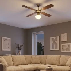 GLOBO 106,6 cm Deckenventilator Eiche