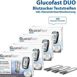 Glucofast Duo Blutzucker-Teststreifen 200 St.