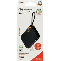 2Go Powerbank 10000 mAh Schwarz
