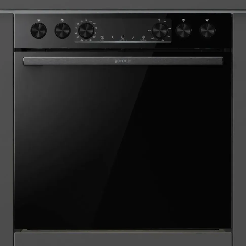 Gorenje BCS737DBGOT Herd Set mit 1-fach-Teleskopauszug, Aqua Clean, Pizzafunktion