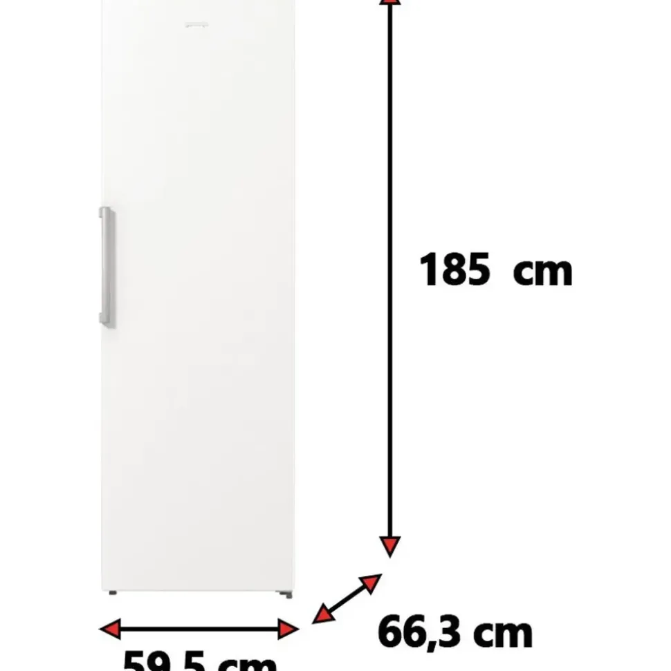 Gorenje R619EEW5 Kühlschrank (398 l, 1850 mm hoch, Weiß)