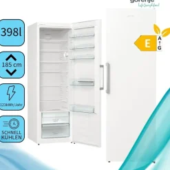 Gorenje R619EEW5 Kühlschrank (398 l, 1850 mm hoch, Weiß)