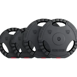 Gorilla Sports Hantelscheiben-Set Kunststoff 30 kg schwarz