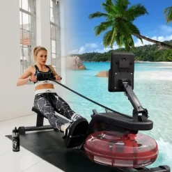 Gorilla Sports Wasserrudergerät schwarz/rot