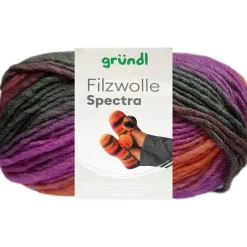 Gründl Filzwolle Spectra Mehrfarbig 100 g
