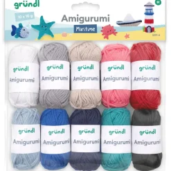 Gründl Häkelgarn Amigurumi Mehrfarbig 10 g 10 St.
