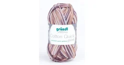 Gründl Strickgarn Cotton Quick Print Braun 50 g