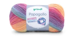 Gründl Wolle Farbverlauf pink-gelb 100 g 360 m