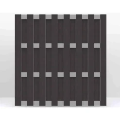 GROJA Fertigzaun WPC 180 x 180 cm Anthrazit