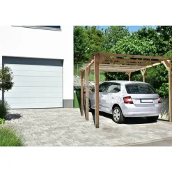 Habitat et Jardin Sunny Carport 3,00 x 5,00 m Braun