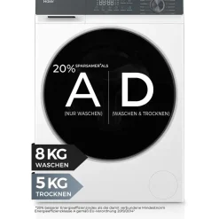 Haier G3 Serie HWD80-BP14637T Waschtrockner (8 kg / 5 kg, 1330 U/min)