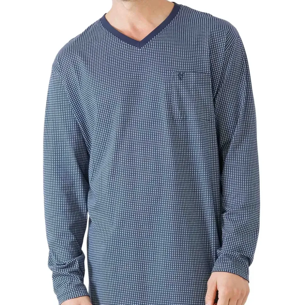 HAJO Nachthemd Premium Cotton Blau M