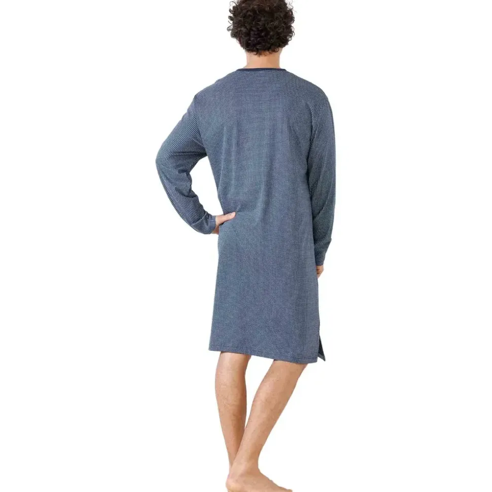 HAJO Nachthemd Premium Cotton Blau M
