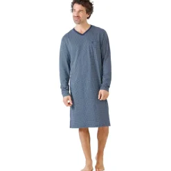 HAJO Nachthemd Premium Cotton Blau M