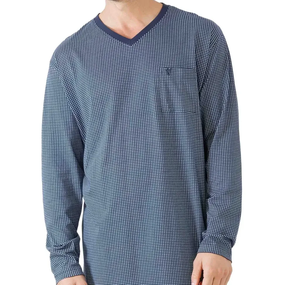 HAJO Nachthemd Premium Cotton Blau L