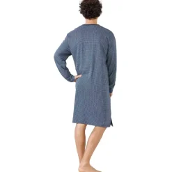 HAJO Nachthemd Premium Cotton Blau L