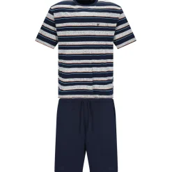HAJO Pyjama Klima-Light Blau/Grau M