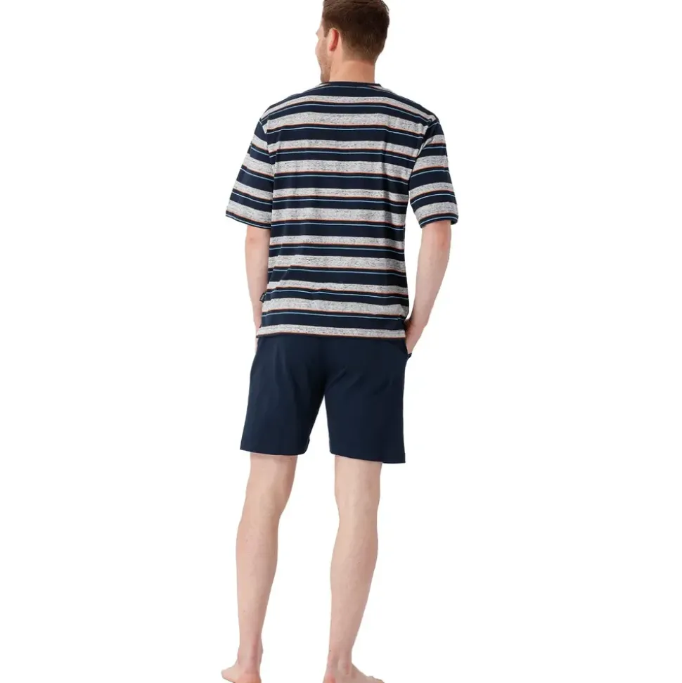 HAJO Pyjama Klima-Light Blau/Grau M