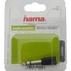 Hama 122386 Adapt.KLINKST6,3/KLINK3,5 Farbe: Schwarz