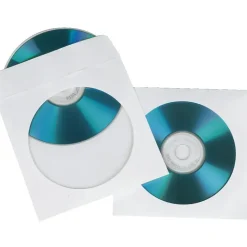 Hama CD/DVD Papier-Schutzhüllen, Weiß, 50er-Pack
