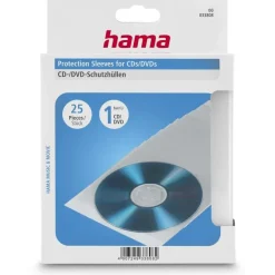 Hama CD/DVD-Schutzhüllen 25, Transparent