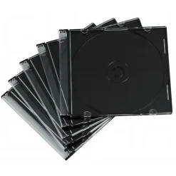 Hama 51269 CD-Leerhülle SlimLine 50er-Pack transperant / schwarz